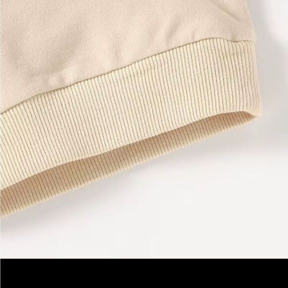 ORGANIC COTTON Kids CREWNECK and Joggers Set Cream - Picture 3 of 10